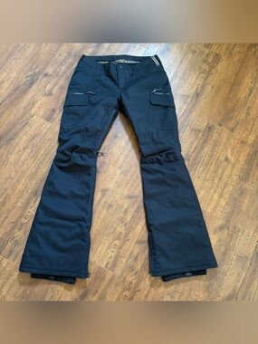 Burton Black Cargo Winter Ski Snowboarding Snow Pants Women’s Small